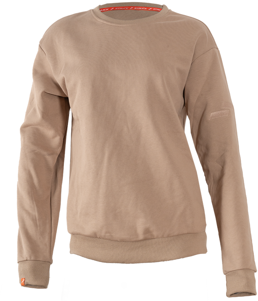 Emboss Crewneck: Sahara