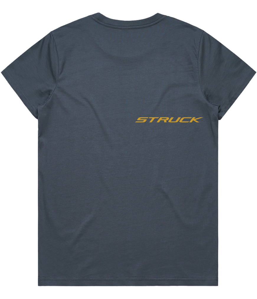 Women's Logo Tee: Petrol Blue
