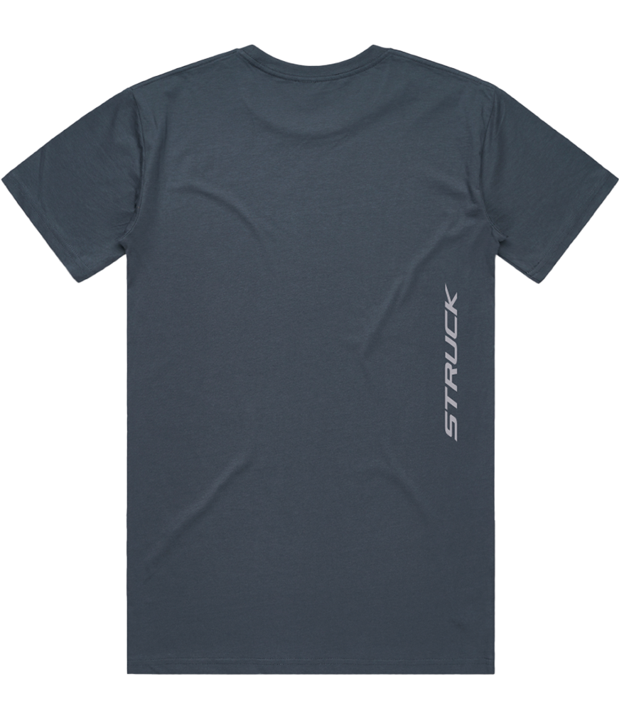 Men's Logo Tee: Petrol Blue
