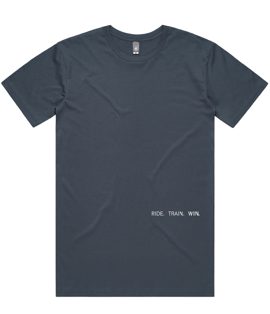 Men's Logo Tee: Petrol Blue