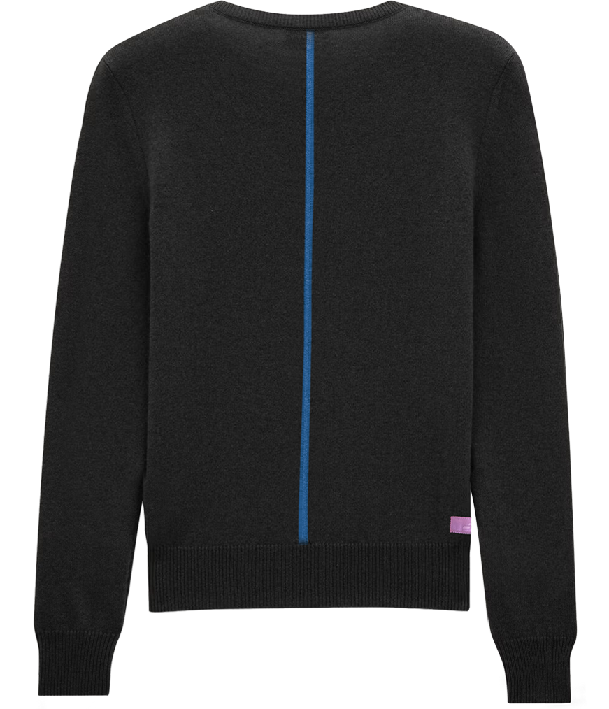 Cashmere Blend Crewneck: Noir