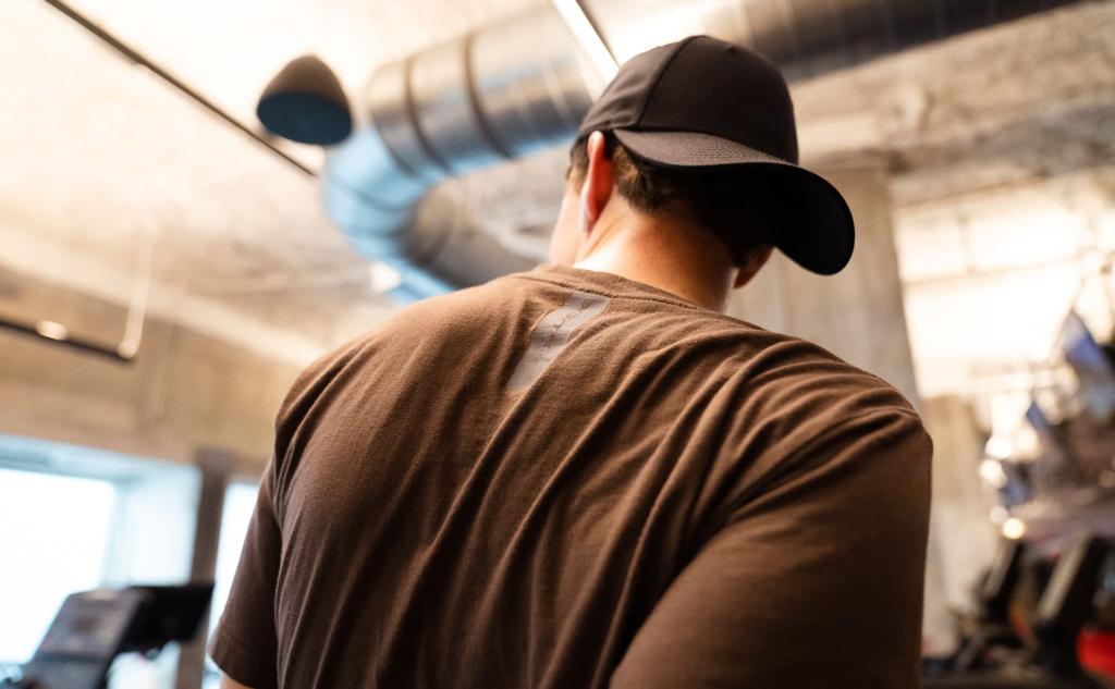 Men's Logo Tee: Brown