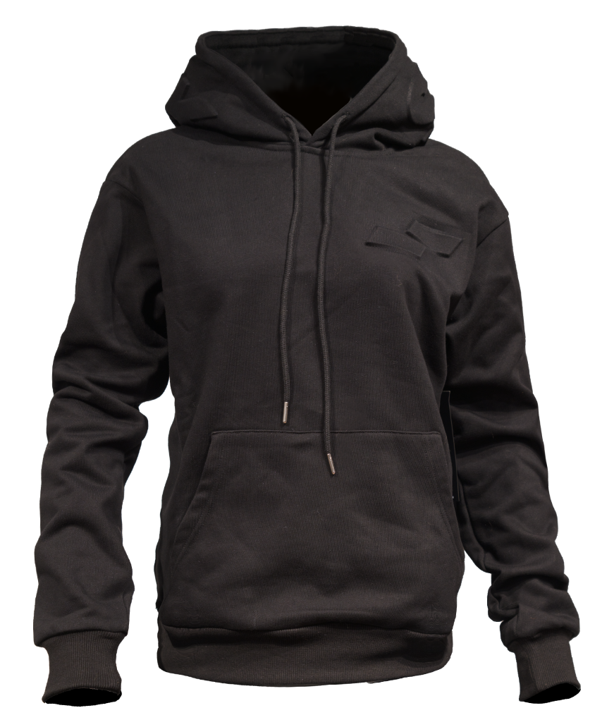 Emboss Hoodies: Black