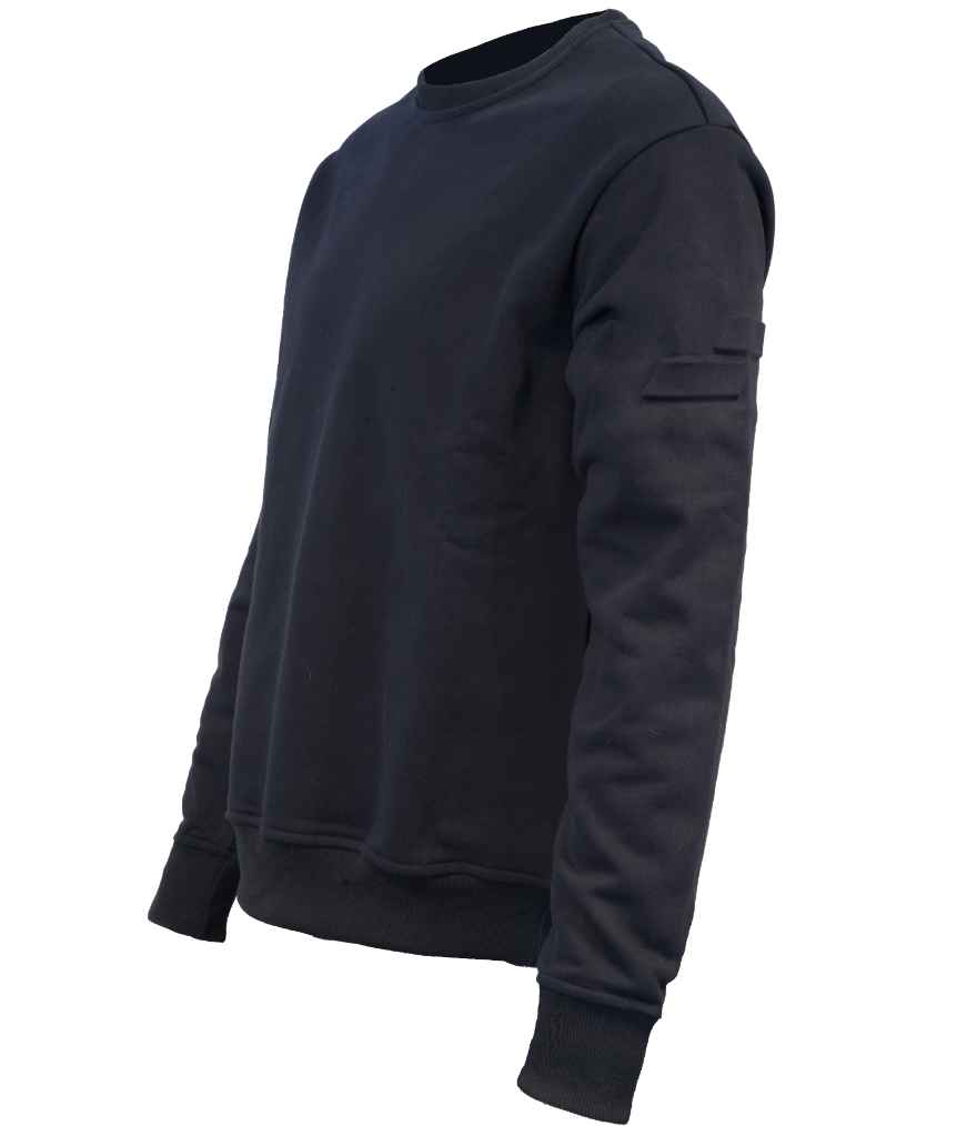 Emboss Crewneck: Navy